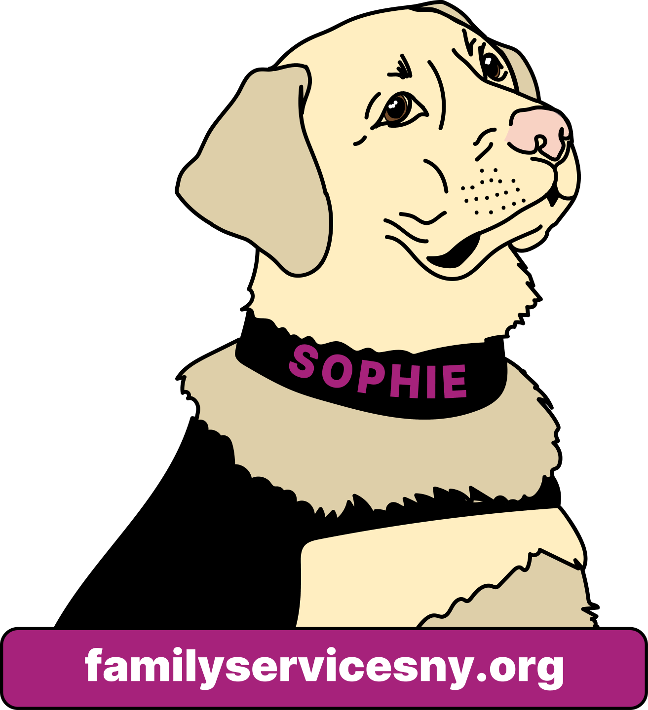 Pink Sophie Sticker